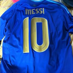 Adidas Blue Jersey with Gold FIFA Emblem